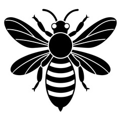 Bee Silhouette  vector illustration