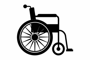 wheelchair isolated on white background