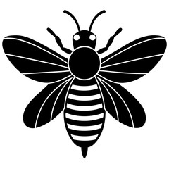 Bee Silhouette  vector illustration