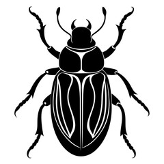 Beetle Silhouette  vector illustration