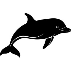 Beluga Whale Silhouette  vector illustration