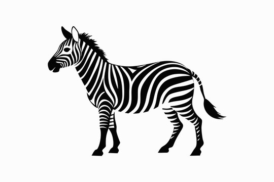 zebra vector silhouette