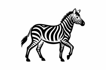 zebra vector silhouette