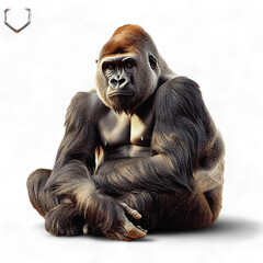 Obraz premium gorilla Animal On Transparent background