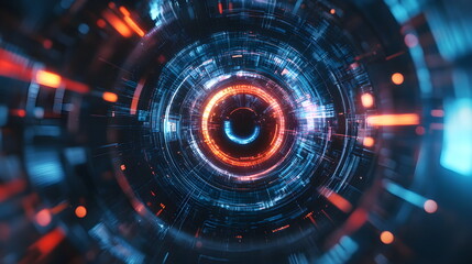 Obraz premium Modern Technology Futuristic Hud Ui Interface Hologram Concept Design Background 