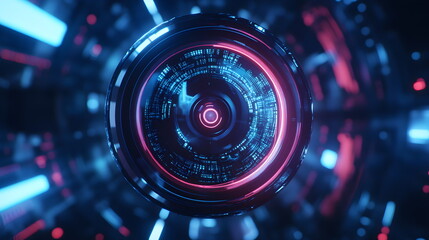 Modern Technology Futuristic Hud Ui Interface Hologram Concept Design Background 