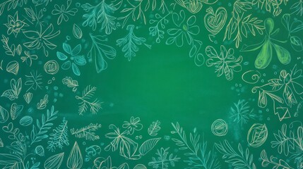 Enchanted Botanical Border Design: A Captivating Floral Pattern