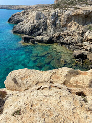 Fototapeta premium rocky coast of the sea