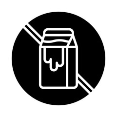 Lactose Free Icon glyph icon