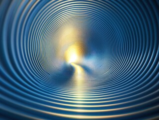 Diverse paths merging into a radiant spiral, deep blue backdrop, symbolizing unity and innovative growth.