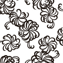 Abstract floral pattern perfect for textile design,