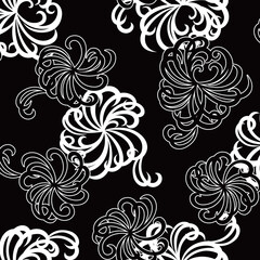 Abstract floral pattern perfect for textile design,