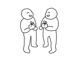 gift and person