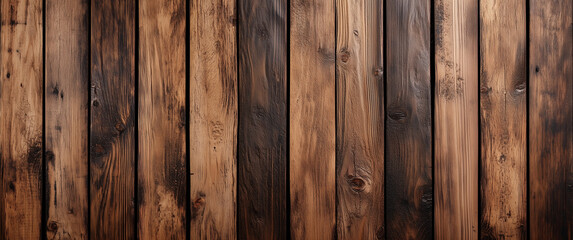 Rustic Wooden Planks With Dark Burnt Stains And Rich Textures