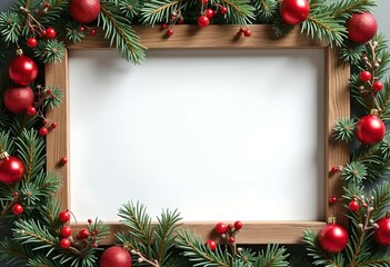 Christmas card with space for wishes