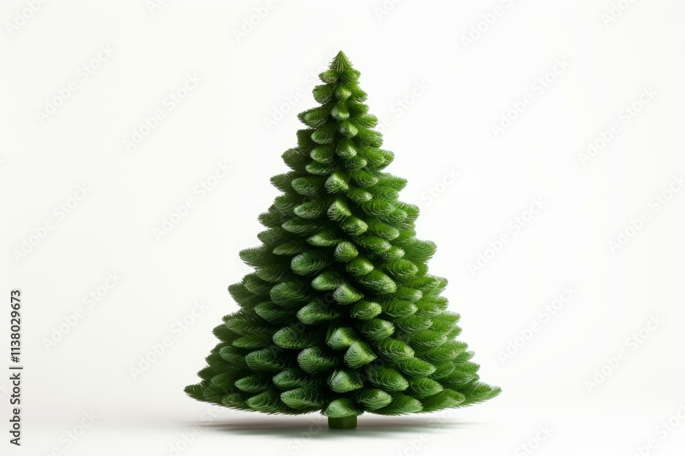 Poster artificial christmas tree with dense needles creating a festive atmosphere