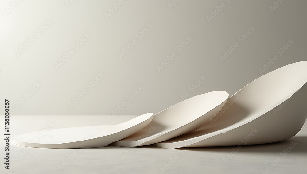 Aufkleber The abstract design has a smooth surface that blends seamlessly with its textured ground against a subtle background._00003_