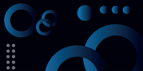 Abstract blue geometric background. Dynamic shapes composition. Vector illustration