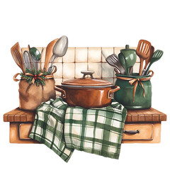 Coquette Holiday Clipart Vector Illustration