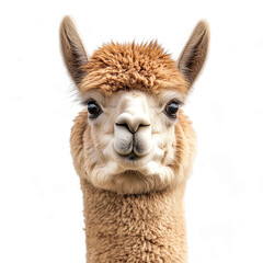 Obraz premium Alpaca Animal On Transparent background