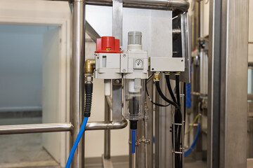 Regulator with solenoid block valve, Residual Pressure Release Valve, used to regulate air in an...
