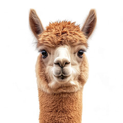 Obraz premium Alpaca Animal On Transparent background