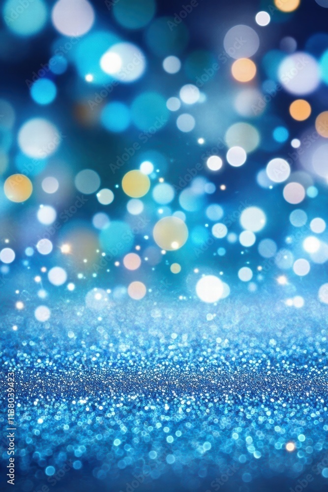 Poster a mesmerizing abstract background featuring shimmering bokeh lights and sparkling glitter in vibrant
