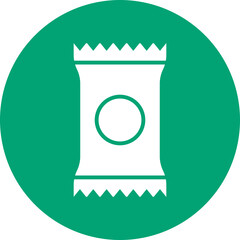 Food Rations glyph circle icon
