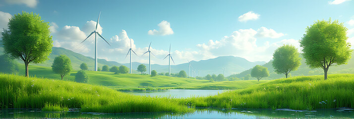 Obraz premium ining creative ideas with sustainable power and recycling concepts helps create an environment that is friendly to nature and future generations._00003_