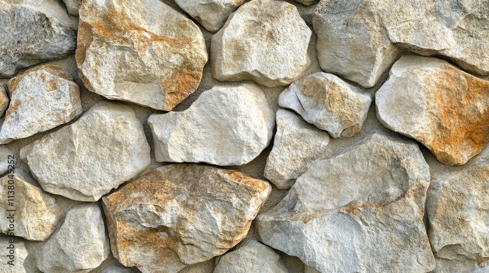 Poster natural stone texture background with irregularly shaped rocks in earthy tones ideal for design and 