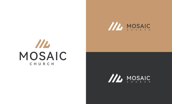 Mosaic logo real estate logos letters logos