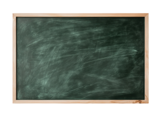 Empty Chalkboard Ready for New Ideas