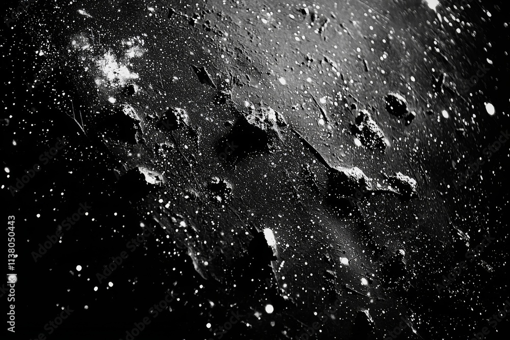 Poster a design featuring dust and scratches, layered with an aged photo editor effect, set against a black
