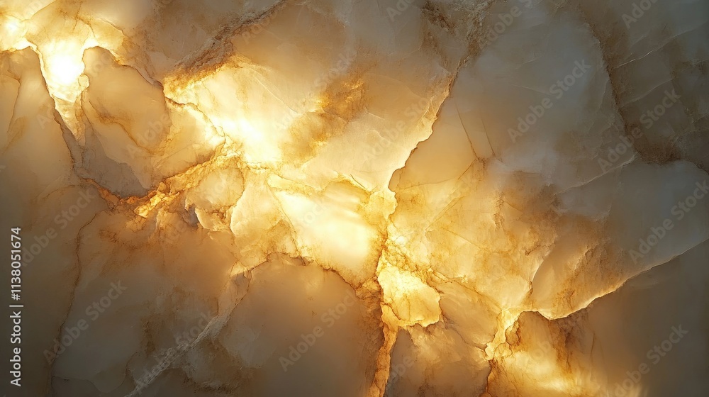 Poster alabaster stone illuminated background showcasing intricate patterns and textures ideal for interior