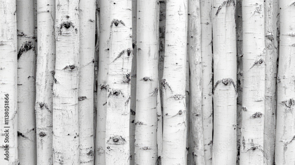 Poster textured tree bark in shades of gray creating a natural and calming background for design and artist