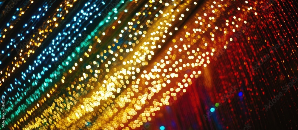 Poster vibrant abstract celebration background with colorful lights creating a festive and cheerful atmosph