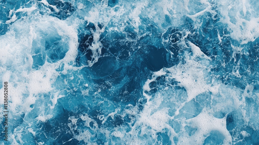 Poster beautiful abstract water texture with waves creating a serene and tranquil background for creative p