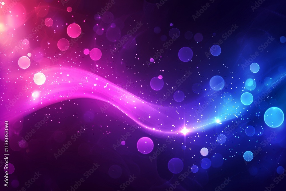 Poster an abstract gradient background with a dark, abstract design illuminated by an ultraviolet glow, des