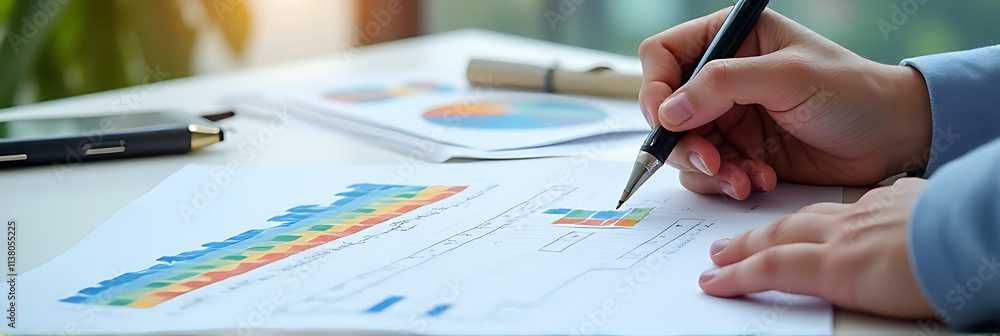 Poster developing a business digital marketing plan involves analyzing strategy concepts and organizing ide