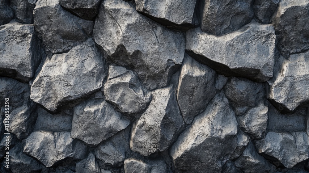 Poster rock texture background with rugged surfaces and varied shapes ideal for design and architectural ap