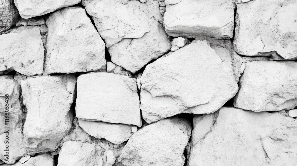 Poster white stone wall texture background with irregular shapes and natural weathered details suitable for