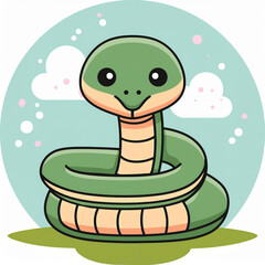 Naklejka premium snake ,Generated image