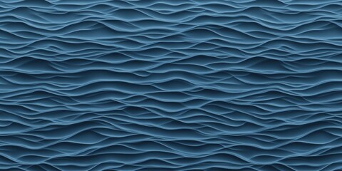 Serene Blue Background with Undulating Waves Inspired by Ocean Hues