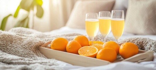 Orange Mimosa Breakfast in Bed: A Luxurious Morning