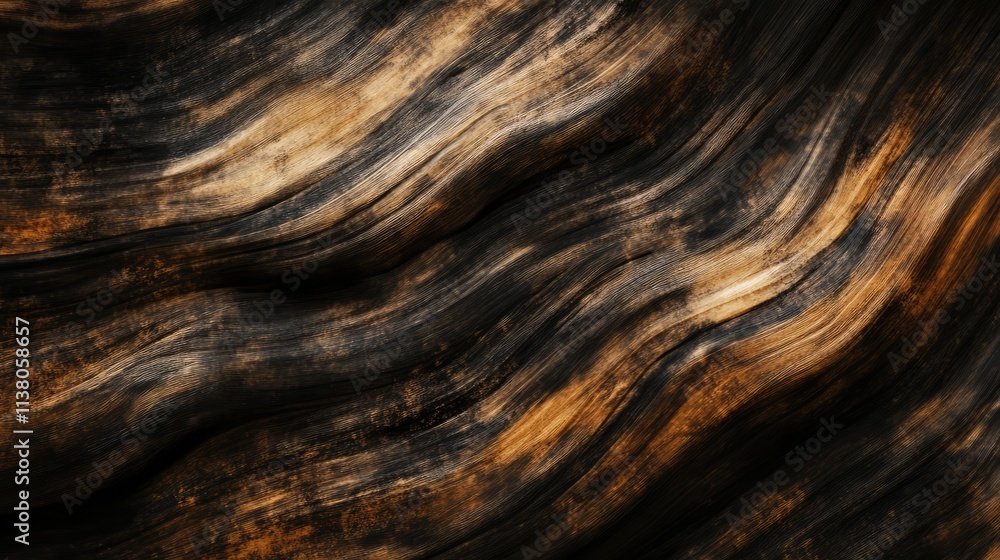 Poster abstract wood grain texture showcasing natural waves and patterns ideal for backgrounds and design e