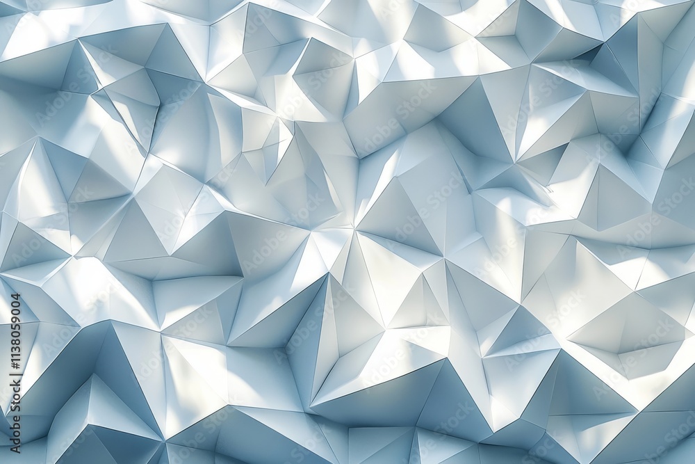 Poster a soft, white abstract stage in an elegant, futuristic geometric style, featuring simple lines and c