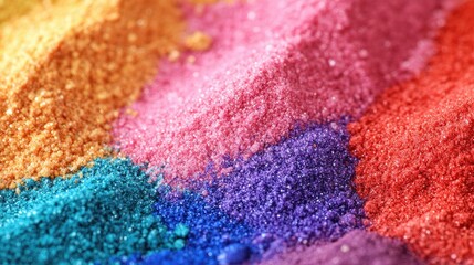Fototapeta premium Colorful Powdered Polymer Backgrounds for Educational Laboratory Uses