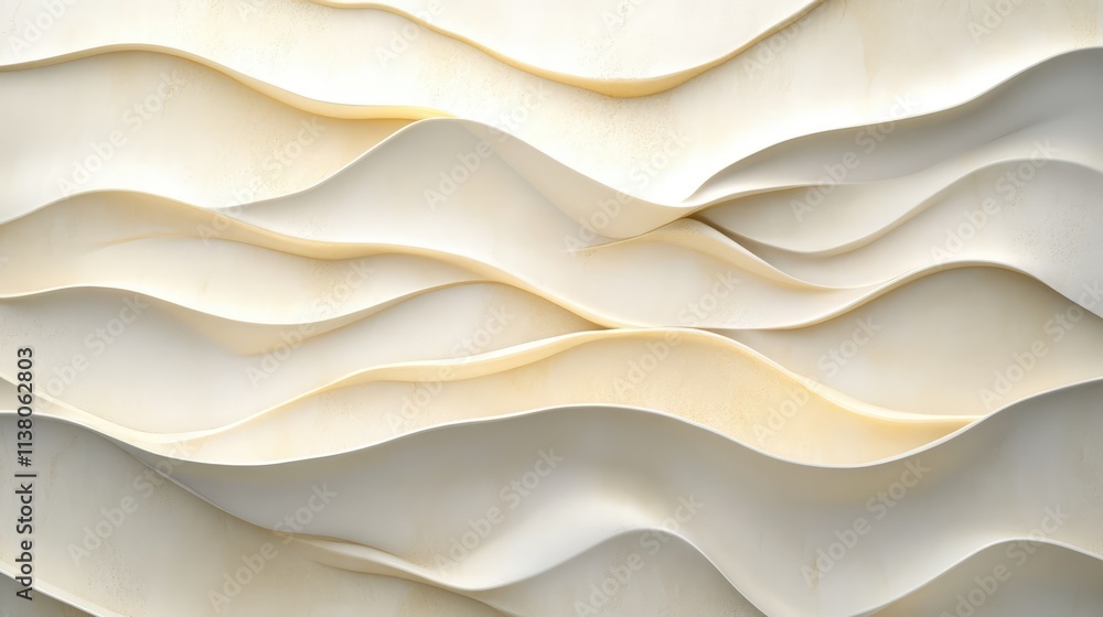 Poster abstract wavy background texture in soft beige tones ideal for modern design and artistic projects