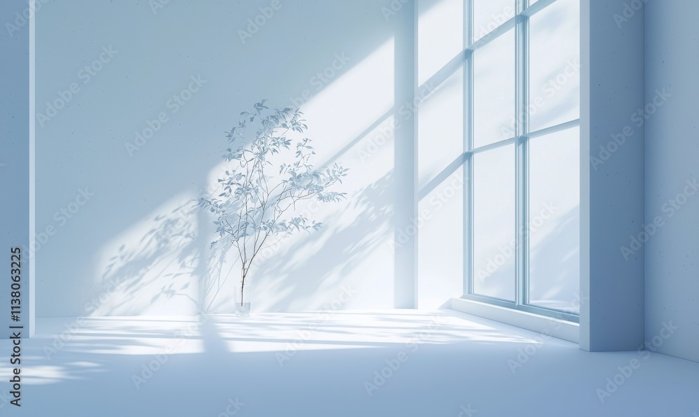 Poster a unique background image for design or product showcasing, featuring light and shadow effects in li