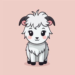 Cute White Goat